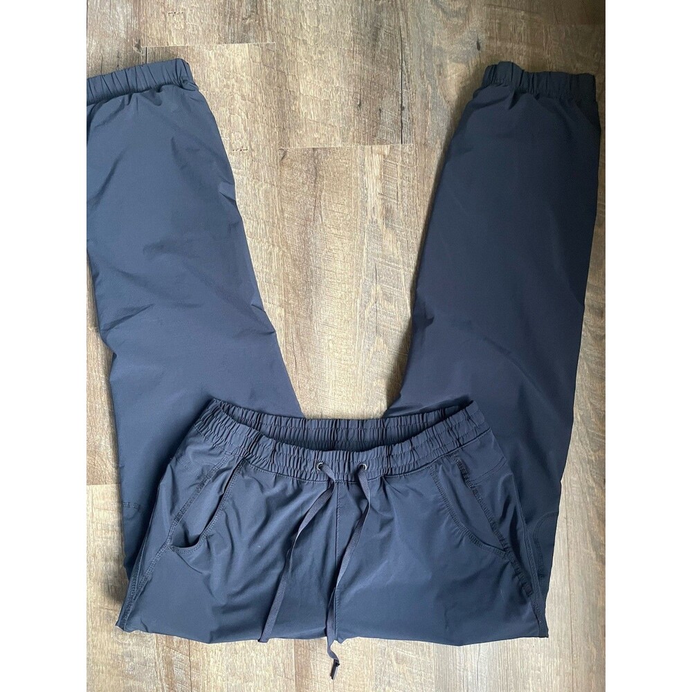Eddie Bauer Jogger Pants Women M Navy Pull-On Outdoor Packable Athleisure